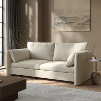 Beige Chenille 3 Seater Sofa – Kennedy
