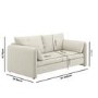Beige Chenille 3 Seater Sofa – Kennedy