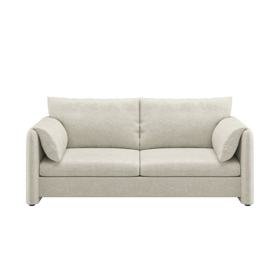 Beige Chenille 3 Seater Sofa – Kennedy