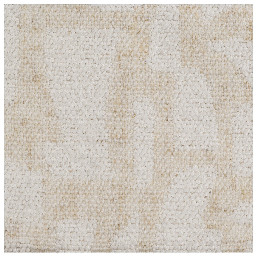 Cream Patterned Fabric Swivel Stool - Koda