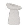 Off-white Textured Fabric Swivel Stool - Koda
