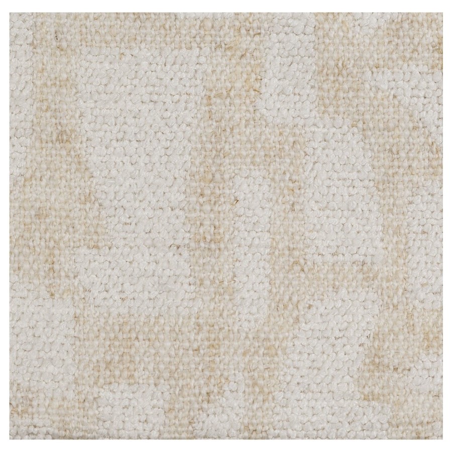 Cream Patterned Fabric Swivel Dressing Table Stool - Koda