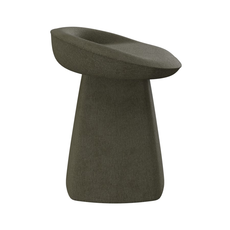 Green Chenille Swivel Stool - Koda