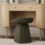 Green Chenille Swivel Stool - Koda