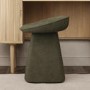 Green Chenille Swivel Stool - Koda