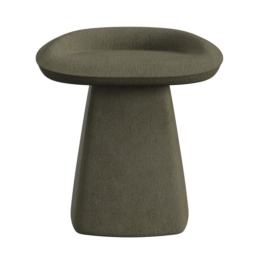 Green Chenille Swivel Stool - Koda