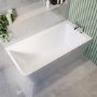 Freestanding Single Ended Right Hand Corner Shower Bath with Chrome  Sliding  Bath Screen 1500 x 740mm - Kona