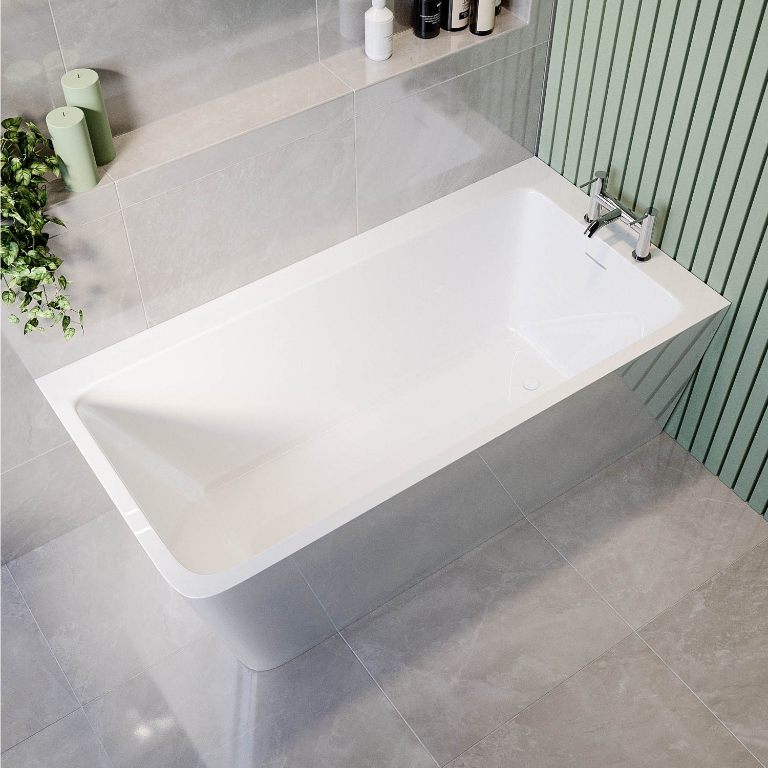 Corner bath online sizes