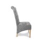 Hamden Fleur Antique Grey Fabric Pair of Dining Chairs