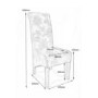 Hamden Fleur Antique Grey Fabric Pair of Dining Chairs