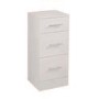 GRADE A2 - Alpina White Freestanding Bathroom Storage Cabinet - 300mm Depth