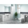 White Free Standing Triple Door Bathroom Vanity Unit &amp; basin - W850mm