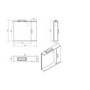 Alpina White Wall Mirror Cabinet with LED Downlight - 850mm Wide