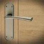 Internal Antique Brass Lever Fire Door Handle with Latch and Hinges Pack - 65mm Latch - Kuban - XL Joinery