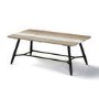 Reclaimed Wood Coffee Table with Black Metal Legs - Kuta