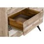 Large Display Cabinet in Solid Reclaimed Wood with Black Industrial Legs - Kuta