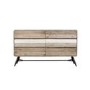 Large Sideboard in Reclaimed Solid Wood with Black Metal Legs - Industrial