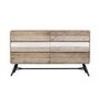 GRADE A1 - Kuta Wooden Storage Sideboard with 6 Drawers- Industrial Style