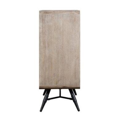 Kuta Modern Reclaimed Wood Storage Cupboard - Industrial Style