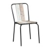 Kuta Wooden Pair of Dining Chairs- Industrial Style