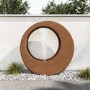 Round Water Feature with LED Lights - Copper Polyresin 