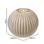 Glazed Ceramic Ball Water Feature with LED Lights