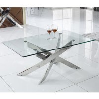 Glass Coffee Table with Chrome Base - Vida Living Kalmar Glass Coffee Table with Chrome Base - Vida Living Kalmar
