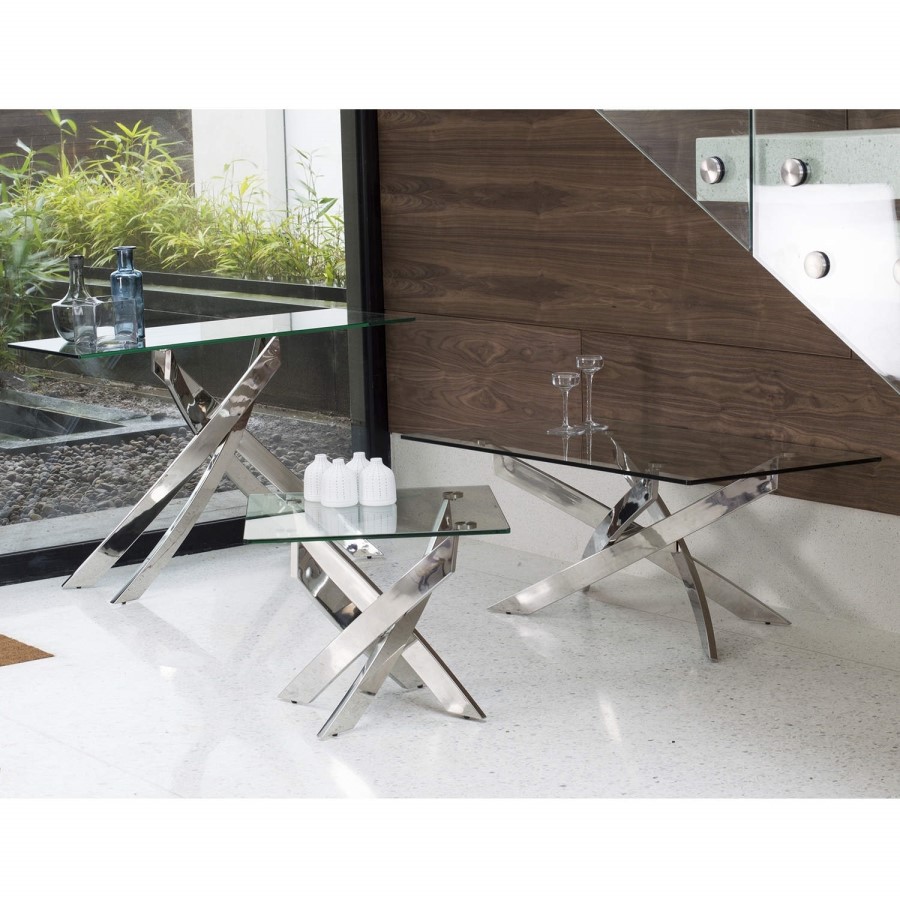 GRADE A1 - Wilkinson Furniture Kalmar Glass Coffee Table