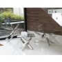 Glass Console Table with Chrome Base - Vida Living Kalmar
