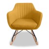 Vida Living Rocking Chair in Mustard Yellow - Katell 