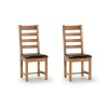 Wilkinson Furniture Klara Pair of Ladder Back Dining Chairs in Oak