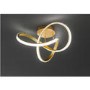 Gold Ceiling Light with Curved LED - Indigo