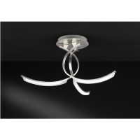 Silver Celing Light with Flush Fitting - Segura