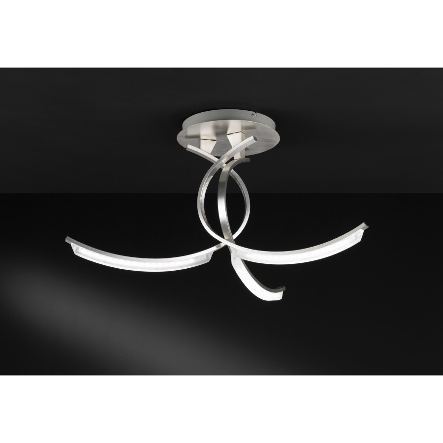 Silver Celing Light with Flush Fitting - Segura