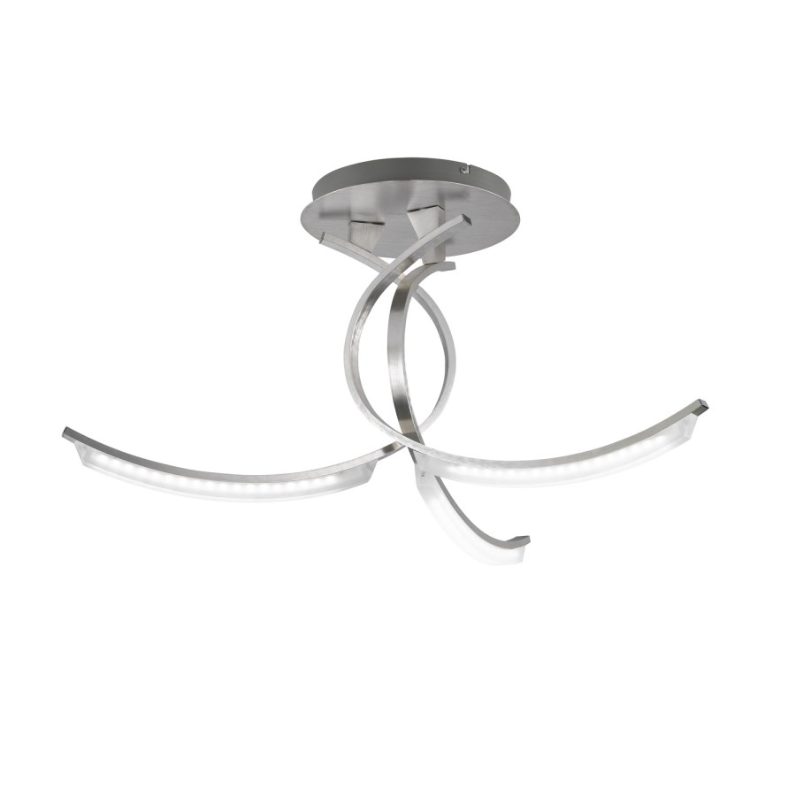 Silver Celing Light with Flush Fitting - Segura