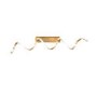 Gold Ceiling Light with Curved LED - Russell