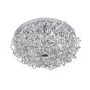 LED Ceiling Light in Silver & Flush Fitting - Apart 