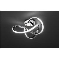 LED Ceiling Light in Chrome & Flush Fitting - Indigo