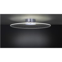 Chrome Ceiling Light with Acrylic Shade - Coco