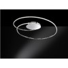 Opus White LED Ceiling Light with Modern Spiral Design