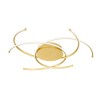 Gold Ceiling Light with Curved LEDs - Juls