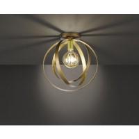 Wofi Golden Brown Circular Design Ceiling Light 