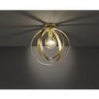 Wofi Golden Brown Circular Design Ceiling Light