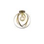 Wofi Golden Brown Circular Design Ceiling Light 
