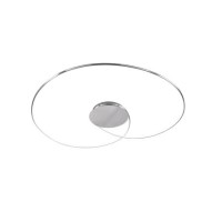 WOFi Spiral LED Small Ceiling Light in Chrome