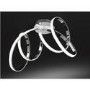 LED Ceiling Light with Chrome Spirals & Flush Fitting - Issey