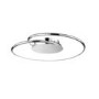 LED Ceiling Light in Chrome & Flush Fitting - Louis