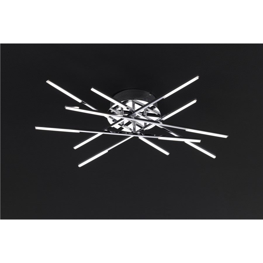 WOFi LED Ceiling Light with Modern Design in Chrome