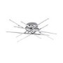 WOFi LED Ceiling Light with Modern Design in Chrome
