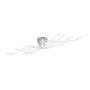 LED Ceiling Light in Chrome with Flush Fitting - Linee 